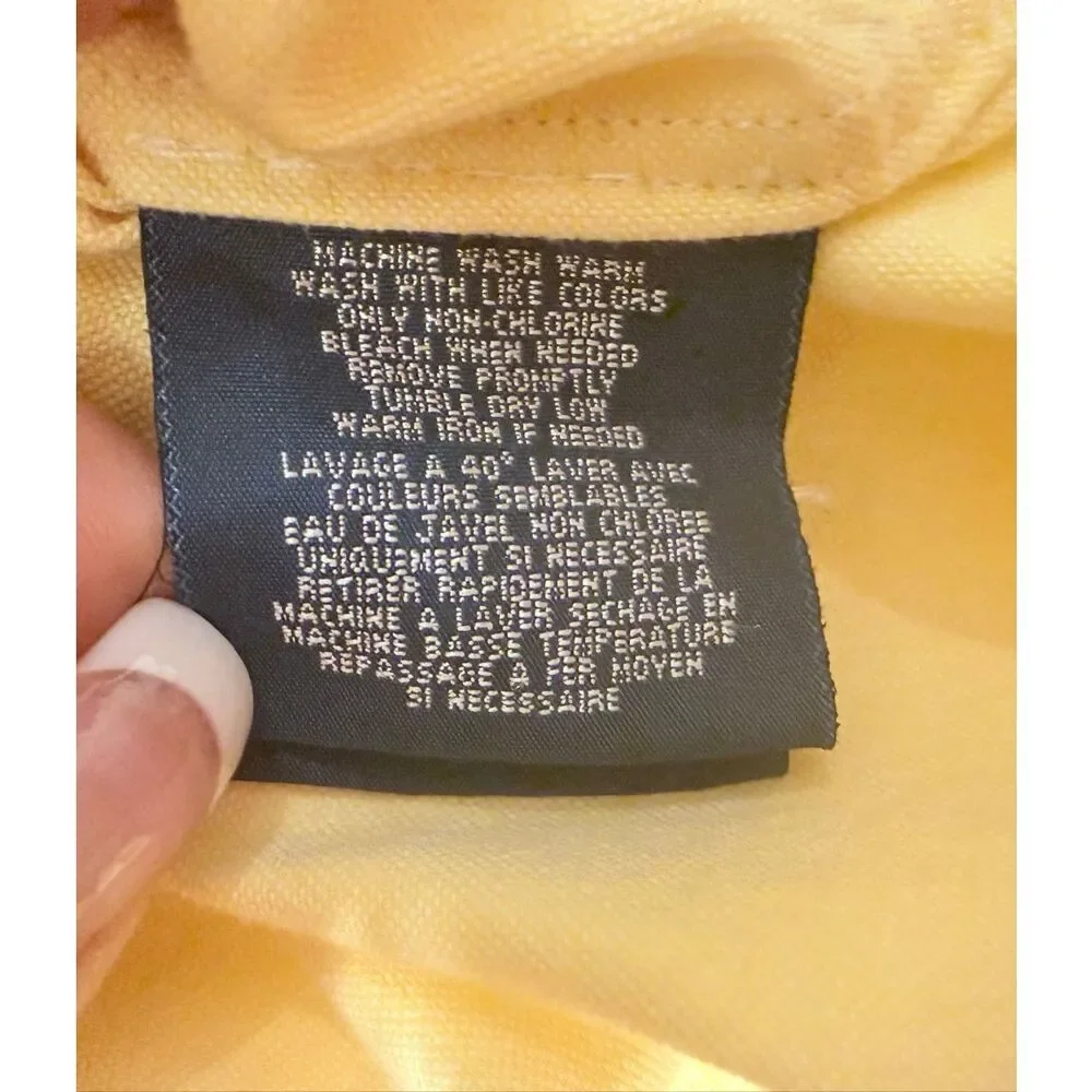 Ralph Lauren Boys Yellow Oxford Cloth Button Down Shirt Pony Sz. 28 Europe